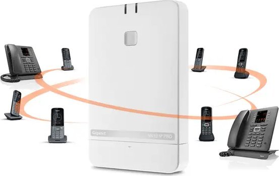 Stacion bazë DECT Gigaset N610 IP PRO, 8 përdorues, 8 thirrje njëkohësisht, i bardhë