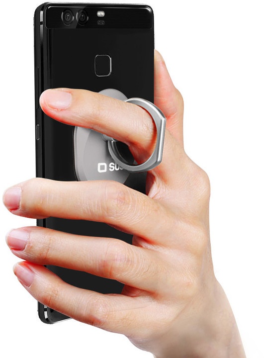 Mbajtëse për celular SBS RING, i argjendë