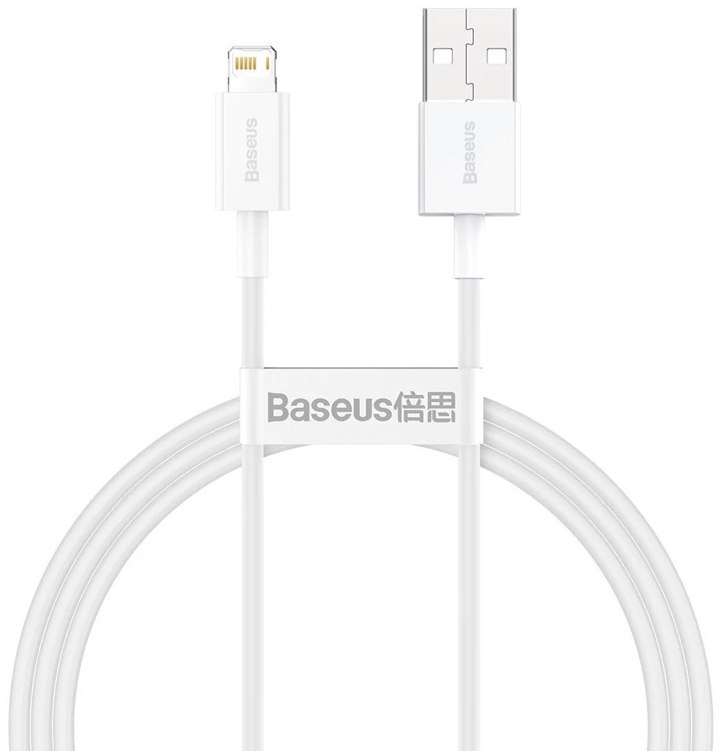 Kabllo Baseus, USB A / Lightning, 1 m, e bardhë