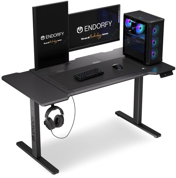 Tavolinë Endorfy Atlas L Electric, e zezë
