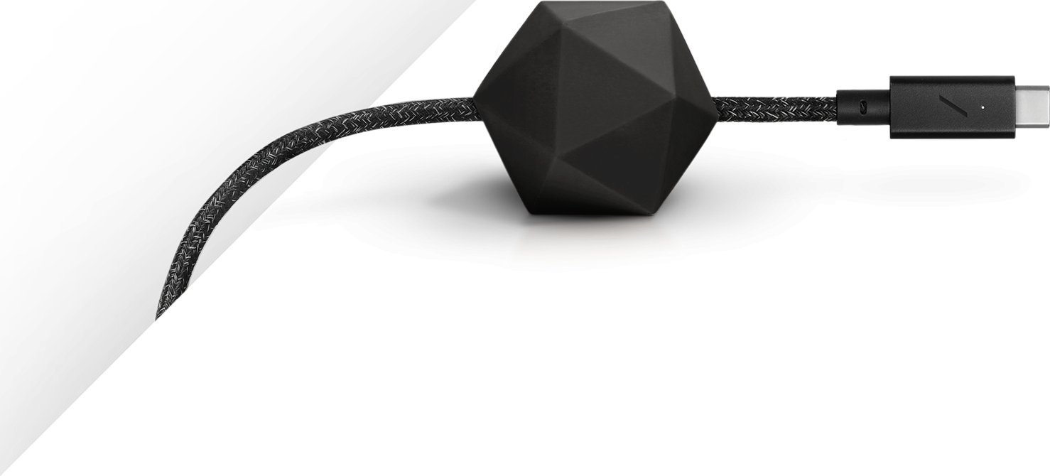 Kabllo USB C Native Union DCABLE C CS, 2.4m, e zezë