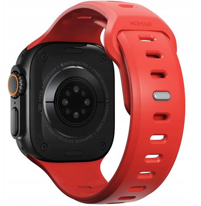Rrip ore Nomad Tempo Band 49mm Coral, FKM fluoroelastomer, për Apple Watch, rozë