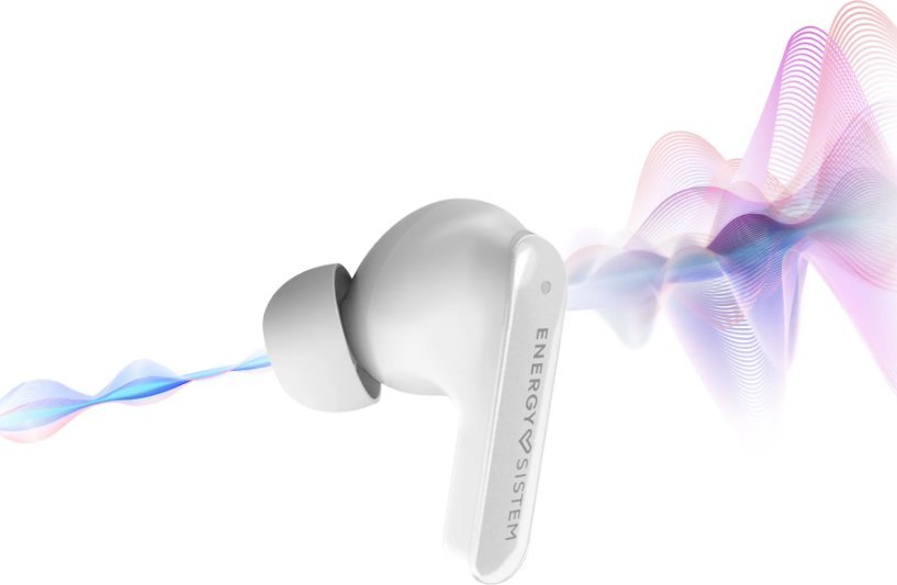 Kufje TWS Energy Sistem Serenity ANC, Bluetooth 5.4, 25 orë bateri, të bardha