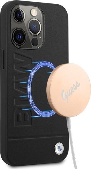 Mbulesë telefoni BMW BMHMP14XSLLBK, për iPhone 14 Pro Max, MagSafe, e zezë