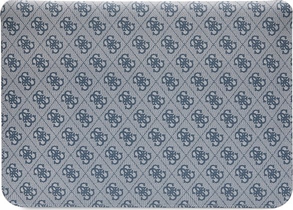 Çantë laptopi Guess Metal Logo Sleeve, 14", lëkurë Saffiano, e zezë