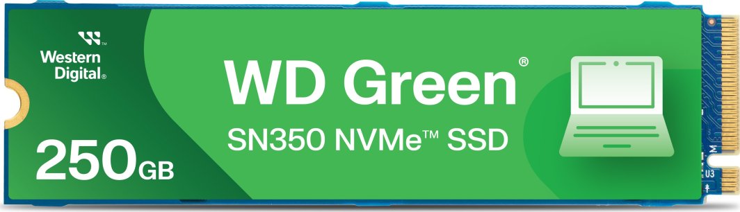 Disk SSD WD Green SN350, 250GB, M.2 2280 PCI-E x4 Gen3 NVMe