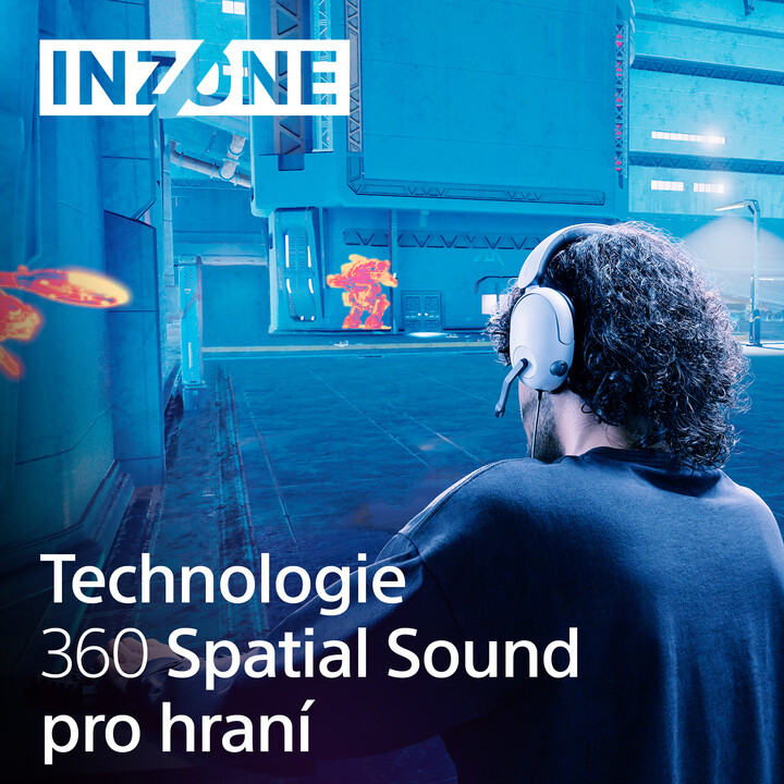 Kufje Sony Inzone H3, të bardha