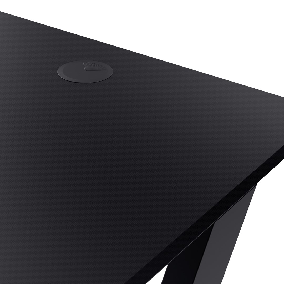 Tavolinë Trust GXT 700 Omnius, drejtkëndore, metalike, 120x60cm, e zezë