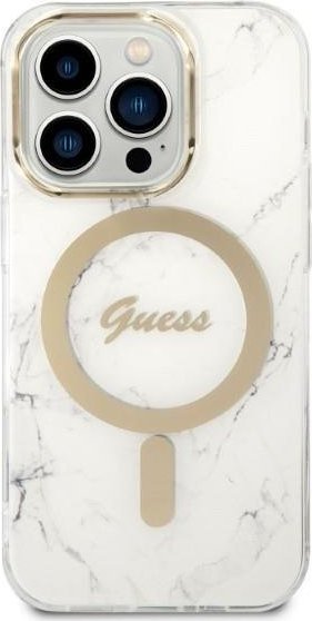 Set këllëf dhe karikues Guess GUBPP14LHMEACSH për iPhone 14 Pro 6.1", mbrojtës, i bardhë
