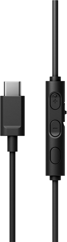 Kufje JVC HA-S33UC, me kabllo USB-C, me telekomandë, të zeza