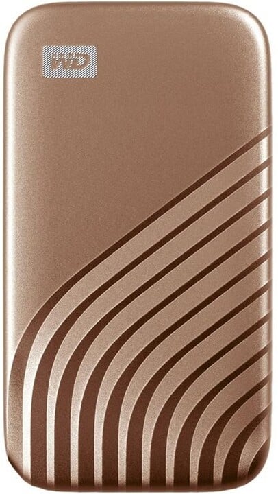 Disk i jashtëm Western Digital My Passport - 500GB, i artë