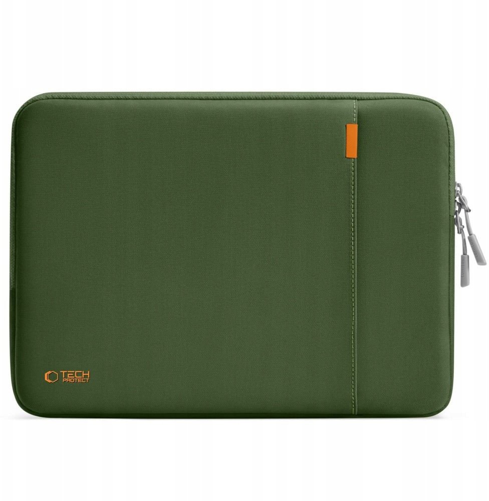 Çantë laptopi Tech-Protect Defender, 15-16", mikrofibër, jeshile