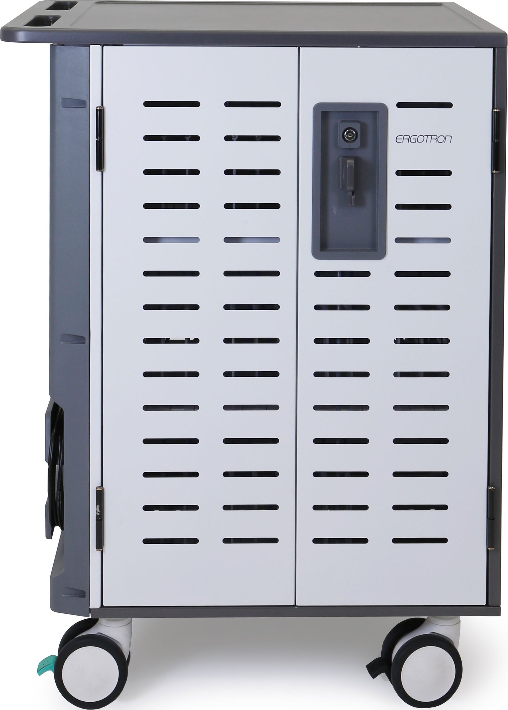 Karrocë karikimi Ergotron Zip40, për 40 pajisje, me PowerShuttle, e zezë dhe gri