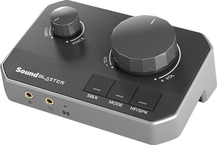 DAC dhe amplifikator kufjesh Creative Sound Blaster G8, Hi-Res, Dual USB, i zi
