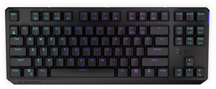 Tastierë Endorfy Thock TKL Wireless, Kailh Box Red, US