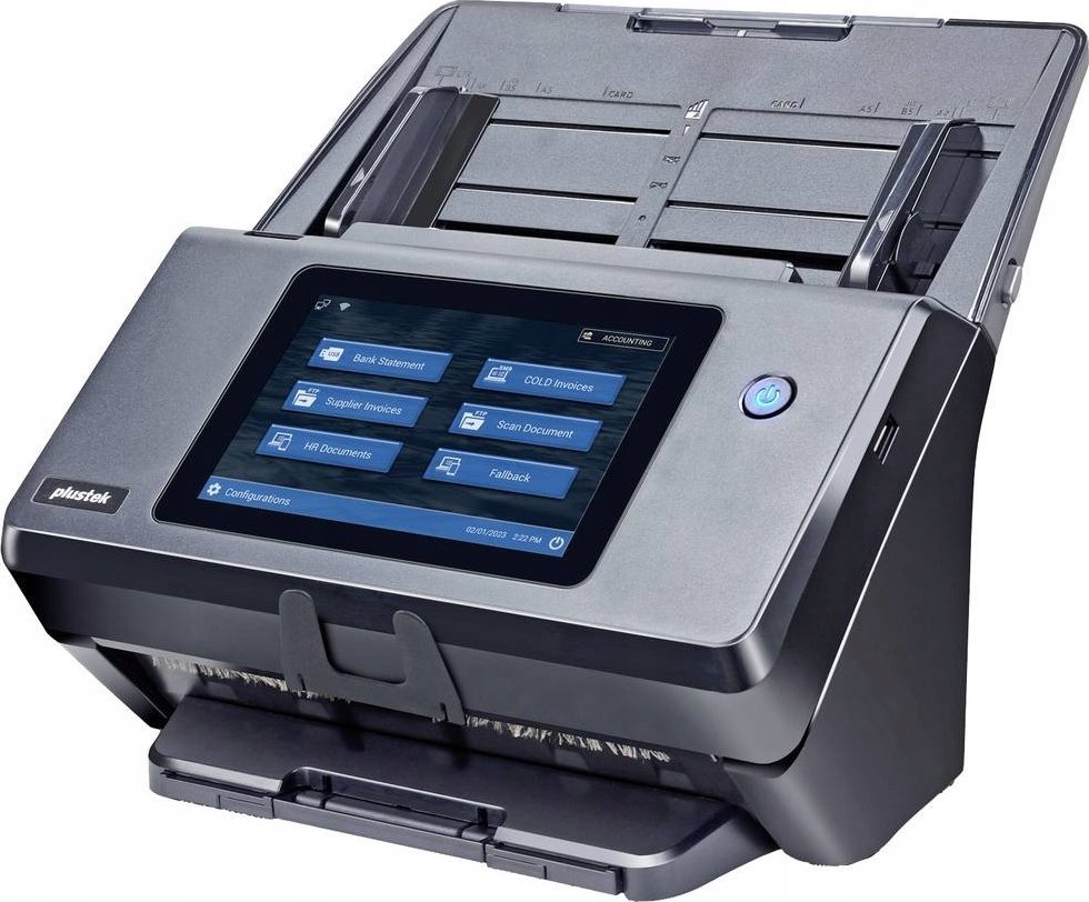 Skaner dokumentesh Plustek eScan A450 Pro, profesional, rrjet, gri