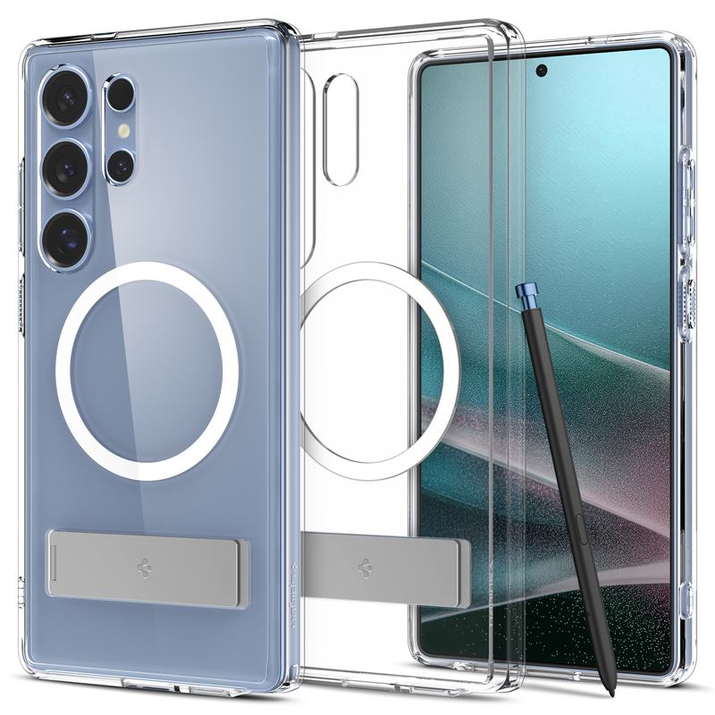 Заштитна футрола Spigen за Galaxy S25 Ultra, Ultra Hybrid S (MagFit), проѕирна