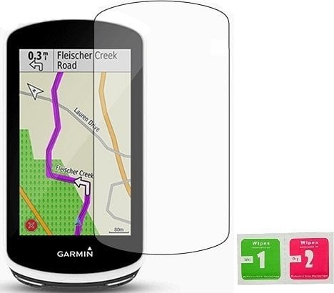 Mbulesë silikoni Garmin Edge 1040, me xham mbrojtës 9H, blu