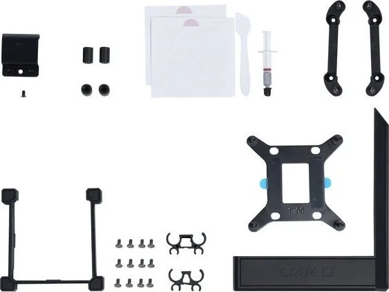 Ftohës uji CPU Lian Li Hydroshift LCD 360S, radiator 360mm, ekran LCD, i zi