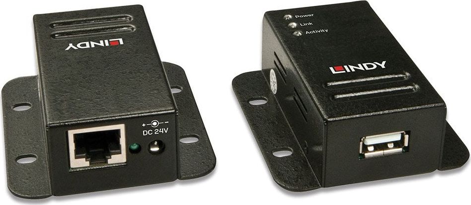 Екстендер УСБ во РЈ45 Линди 42680, УСБ 2.0, до 50m, црн