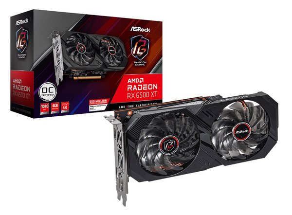 Kartelë grafike Asrock AMD Radeon RX 6500 XT Phantom Gaming D 4 GB GDDR6