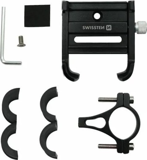 Mbajtës telefoni për biçikletë dhe motor Swissten BM1, 5.5 10 cm, i zi