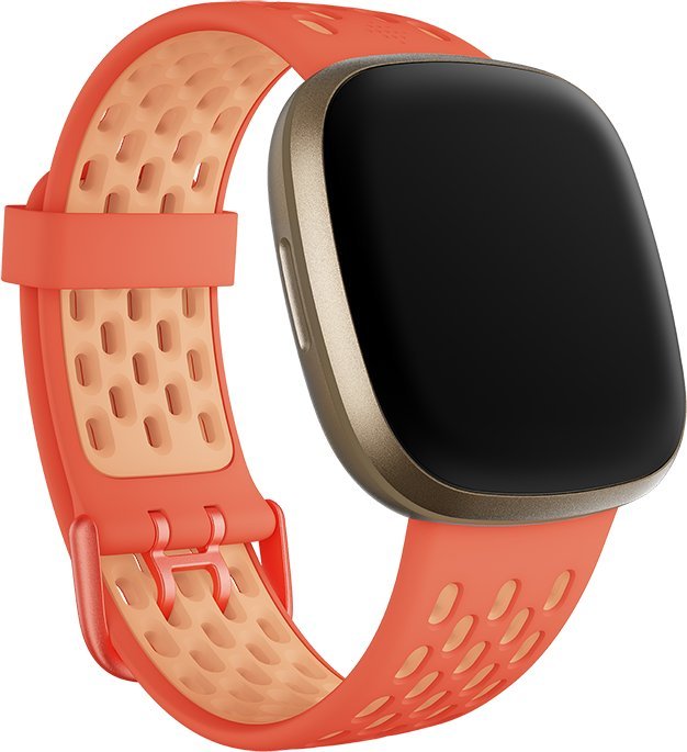 Спортска нараквица Fitbit Versa 3 и Sense, големина Large, Melon и Rose