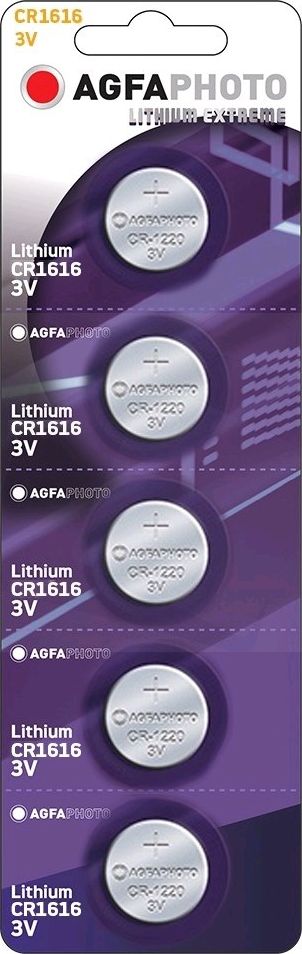 Bateri litium Agfa CR1616, 3V, 5 copë