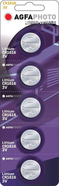 Bateri litium Agfa CR1616, 3V, 5 copë