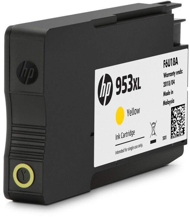 Ngjyrë për printer HP F6U18AE, e verdhë