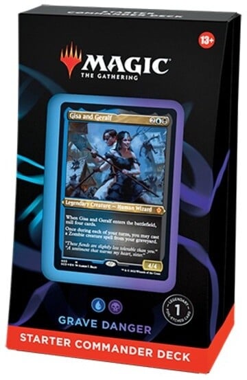Lojë me letra Magic: The Gathering 2022 - Grave Danger (Starter Commander Deck)