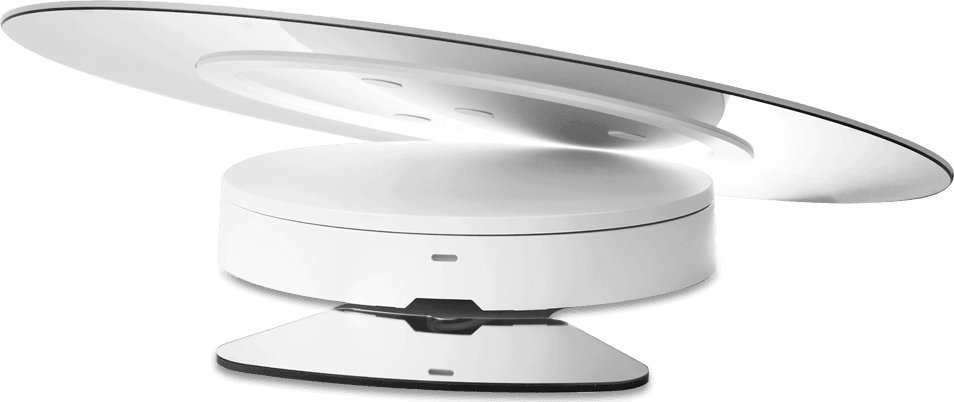 Set zgjatues për turntabel Orangemonkie Foldio360, për Foldio3, plastikë rezistente, i bardhë