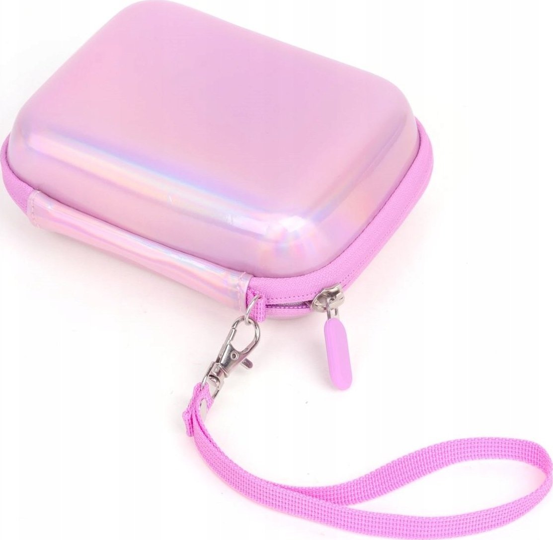 Etui për aparat LoveInstant, për Instax Mini Evo Mini LiPlay Mini Link, rezistent ndaj ujit, rozë me shkëlqim