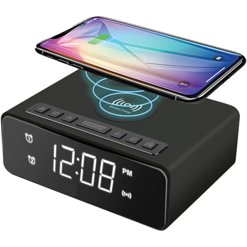 Denver Alarm Clock & Wireless Charger