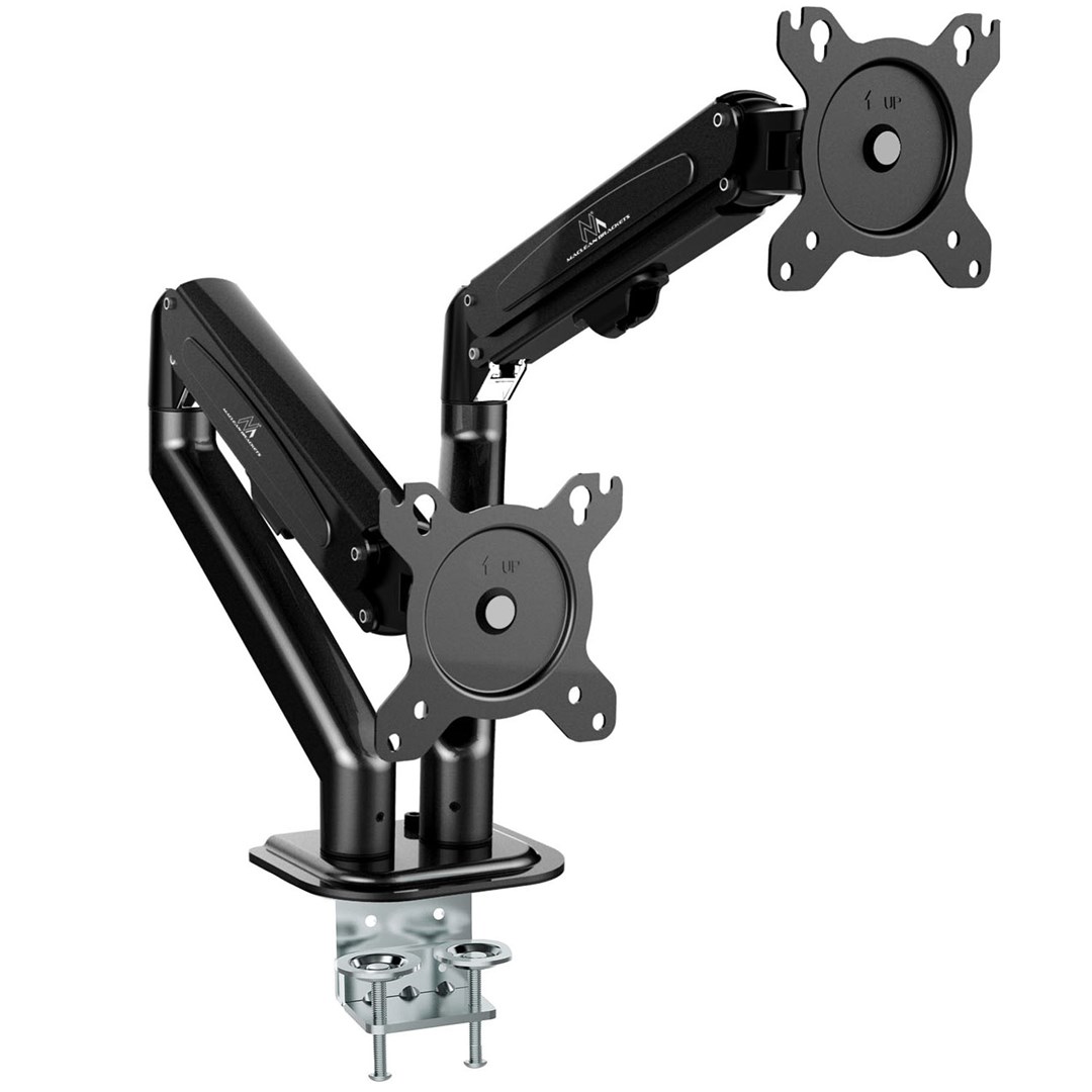 Mbajtëse dyshe monitori Maclean MC-861N, 13-27", e zezë