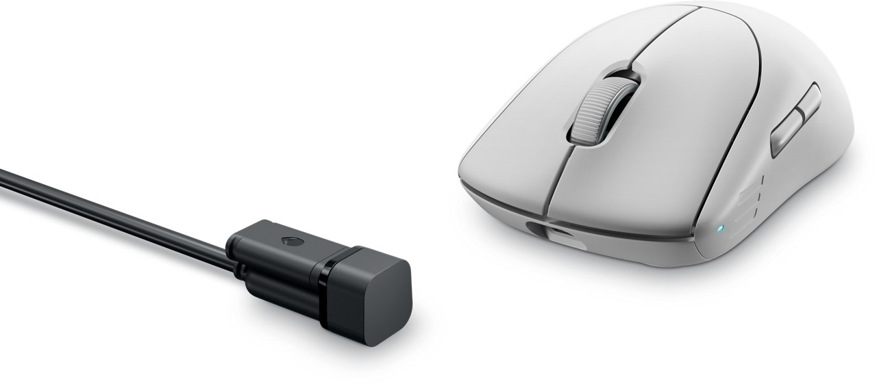 Глувче Dell Alienware Pro Wireless RF, USB Type-C, 26000 DPI, бело