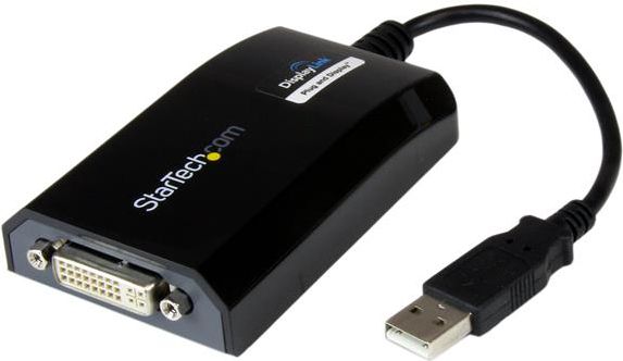 Kabllo StarTech USB-DVI, e zezë