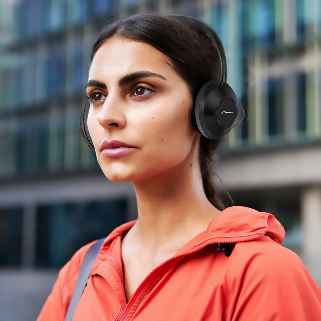 Kufje Bluetooth SONIQUE BT MT3610, me lexues TF 64GB, të zeza