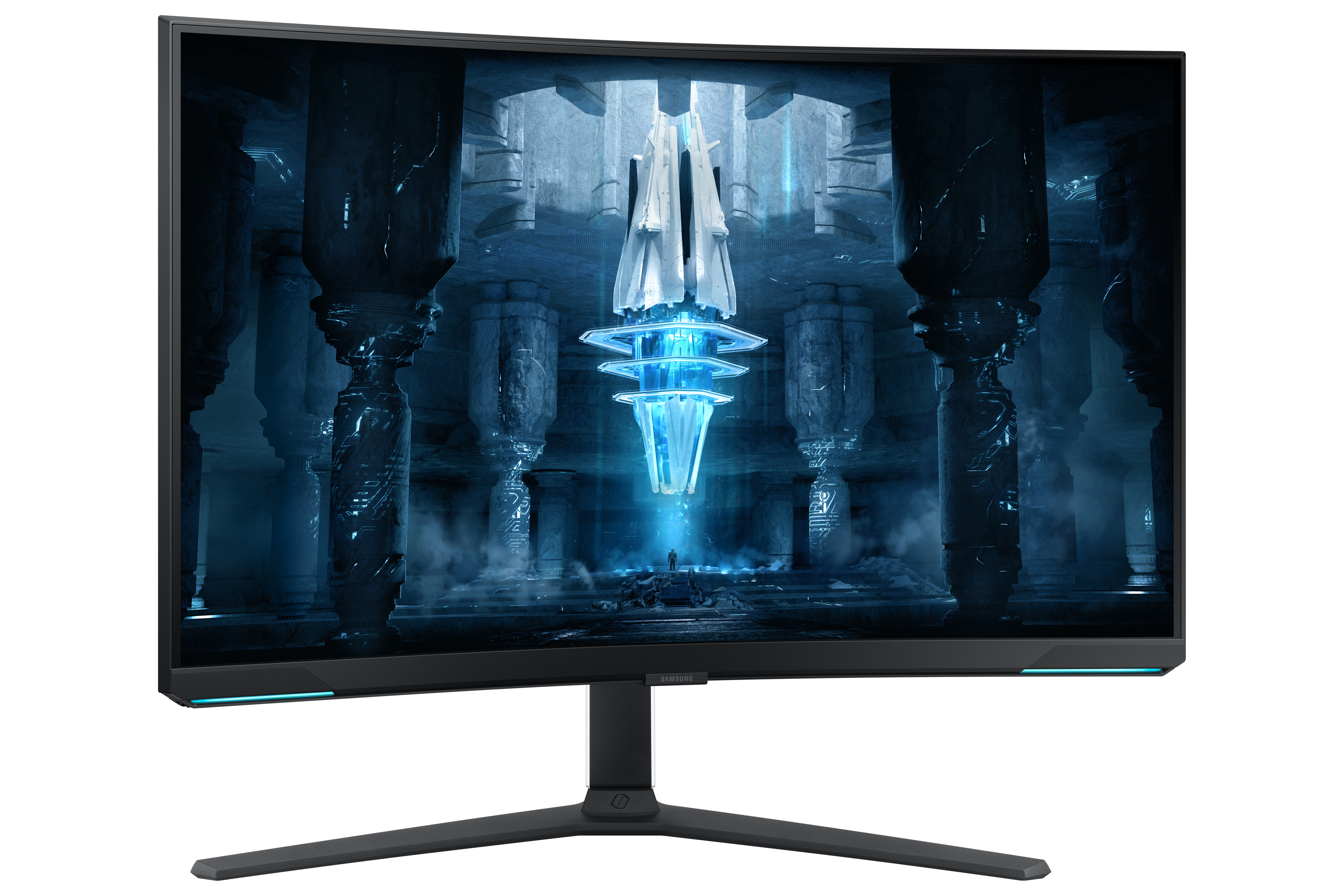 Monitor Samsung Odyssey G8 Neo, 32", VA, 4K UHD, 240Hz, i zi / bardhë