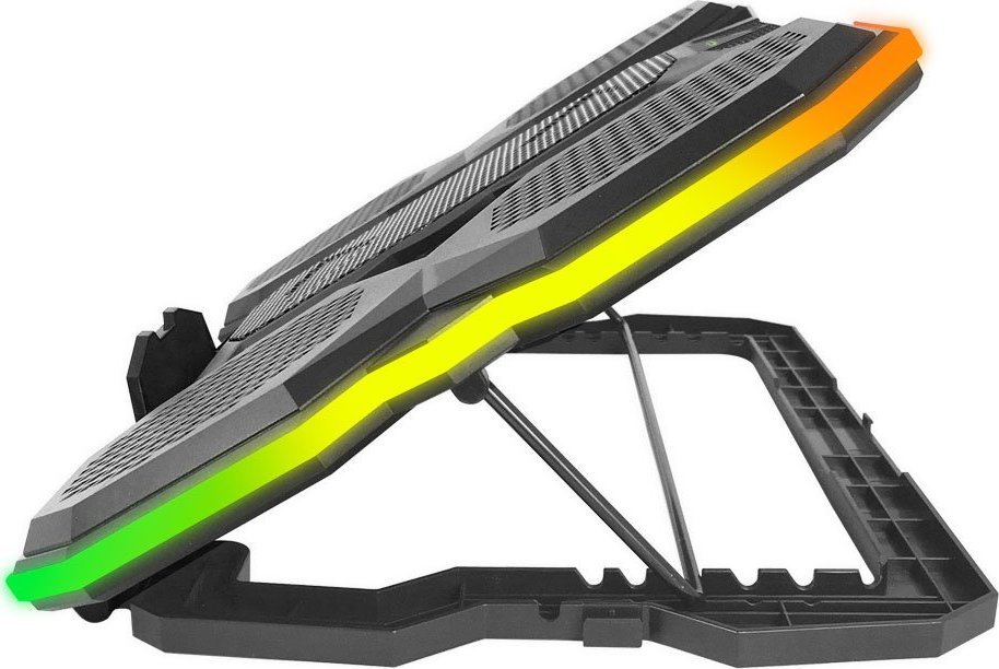 Ладилна подлога за лаптоп Еsperanza Breva ECG107, 17\", RGB, црна