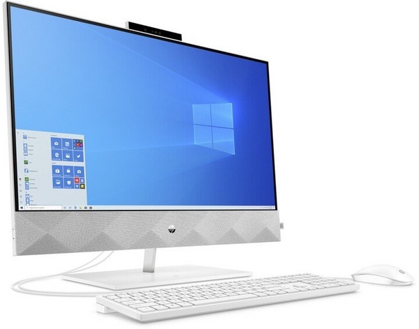 Kompjuter HP Pavilion 27-d0001nc, 27", Intel Core i5, 16GB DDR4, 1TB SSD, NVIDIA GeForce GTX 1650, i bardhë