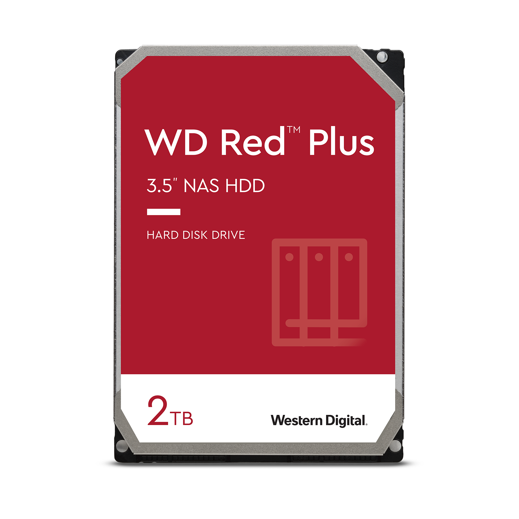 Disk i brendshëm HDD WD Red Plus, 2TB, 3.5", 5400 RPM