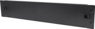 Панел за покривање за рек орман Текли I-CASE BLANK-2-SCLTY, 2U, за кабинети, црн