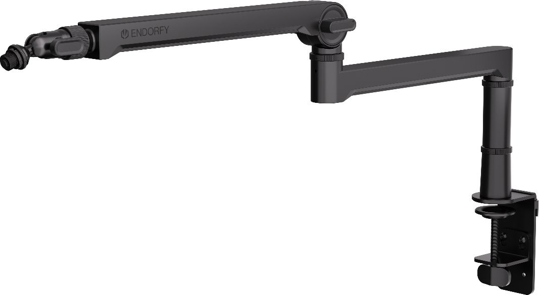 Stativ mikrofoni Endorfy EY0A009 Broadcast, krah metalik i rregullueshëm, ndriçim RGB, i zi