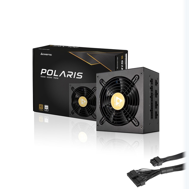 Burim energjie modular Chieftec Polaris, 20+4 pin ATX, 750 W
