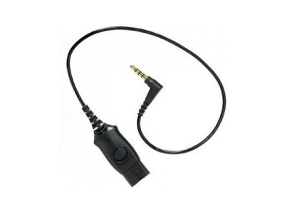 Kabllo kufjesh Poly PLX MO300, për iPhone dhe BlackBerry, i zi