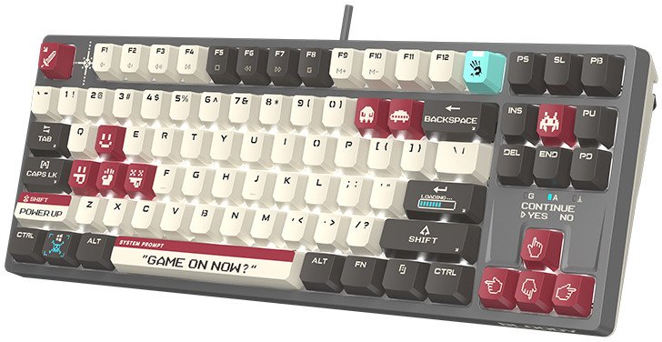 Тастатура Bloody Pixel Battle S87, механичка, RGB, со кабел