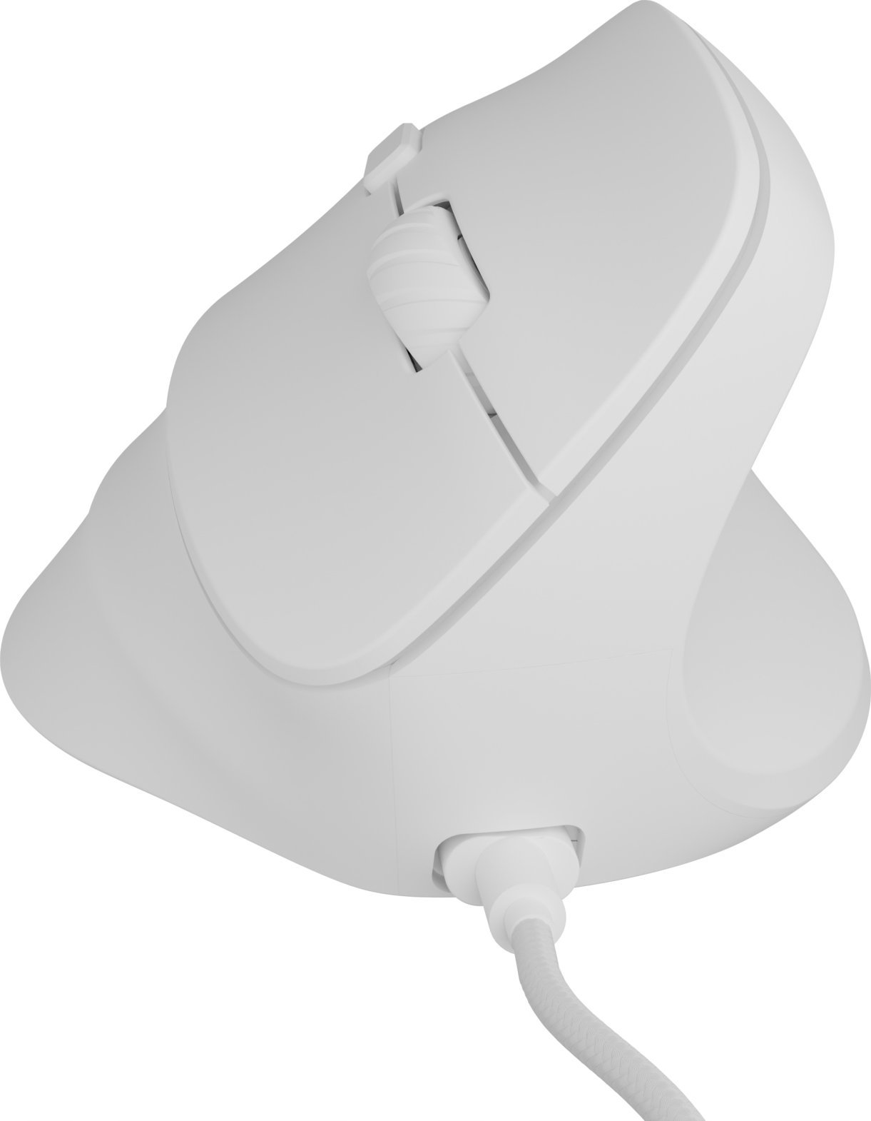 Mouse vertikal Natec Crake 2 Pro, 12800DPI, me kabllo, i bardhë