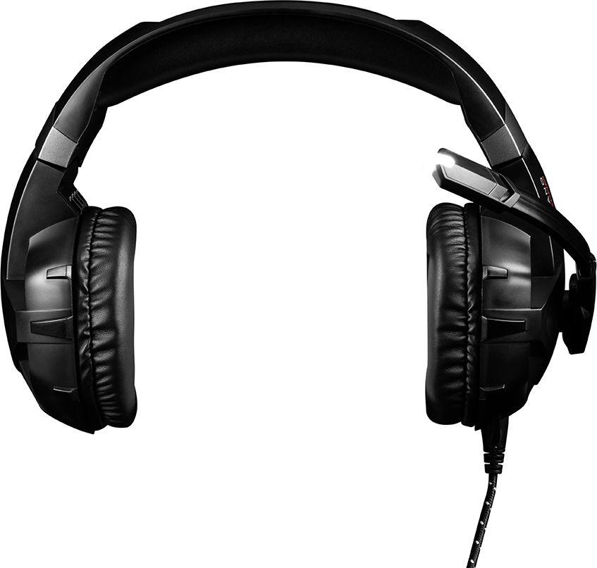 Kufje MODECOM Volcano MC-849 Shield 2 (S-MC-849-SHIELD2), Mini Jack 3.5 mm Usb, 2.2 m, e zezë