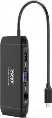 Hub USB C Port Designs 901913, 1x video 4K, Power Delivery 100W, i zi